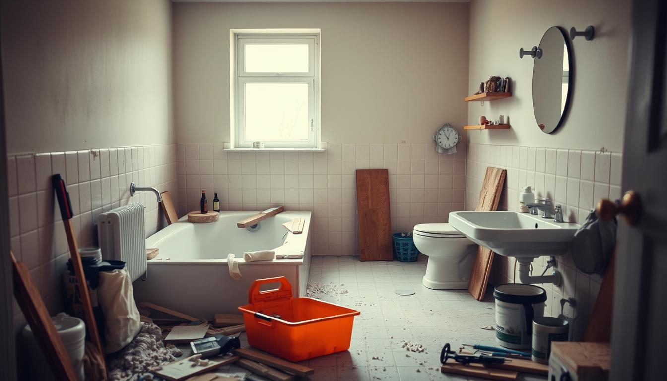 badsanierung in bewohnter wohnung